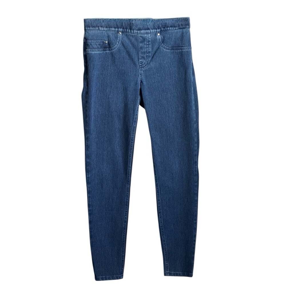 Spanx Women's Jean-ish Pull on Ankle Blue Leggings Size Medium